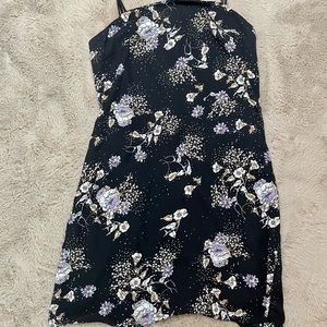 Mid thigh spaghetti strap dress.